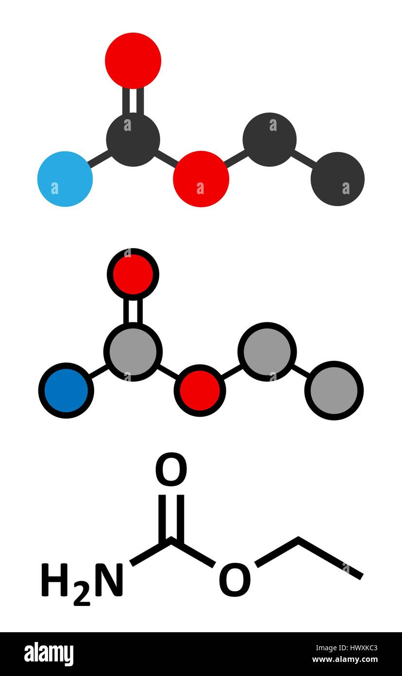 Ethyl carbamate carcinogenic molecule. Present in fermented food and
