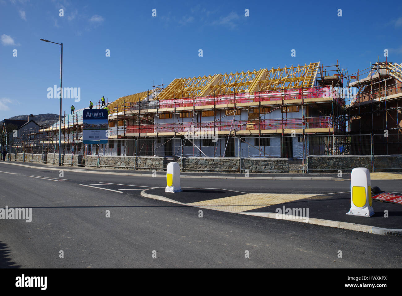 New Housing Build, Holyhead Wales Stock Photo Alamy