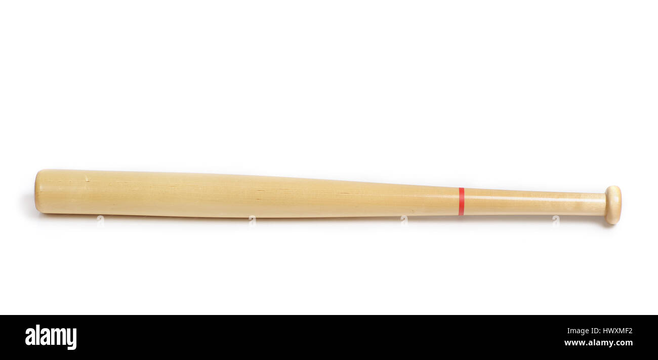 Baseball bat isolated on white background Stock Photo - Alamy