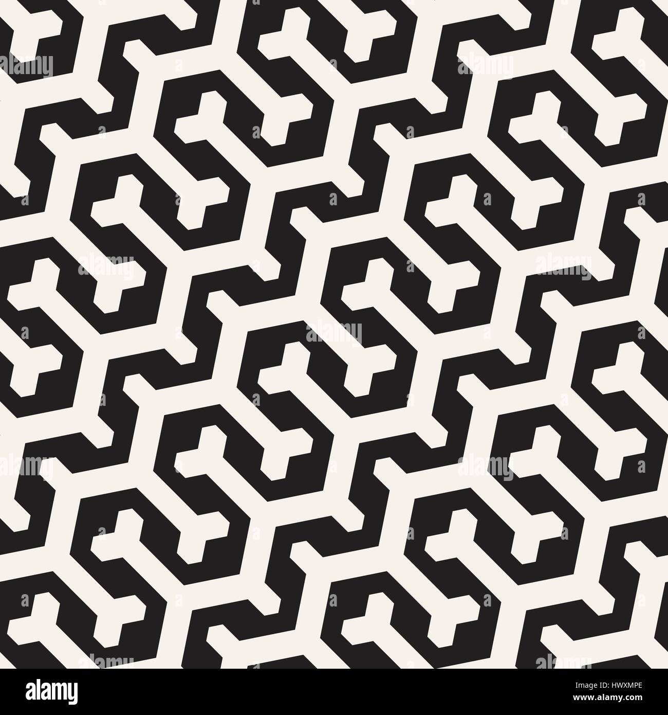 Vector Seamless Interlacing Lines Pattern. Repeating Geometric ...