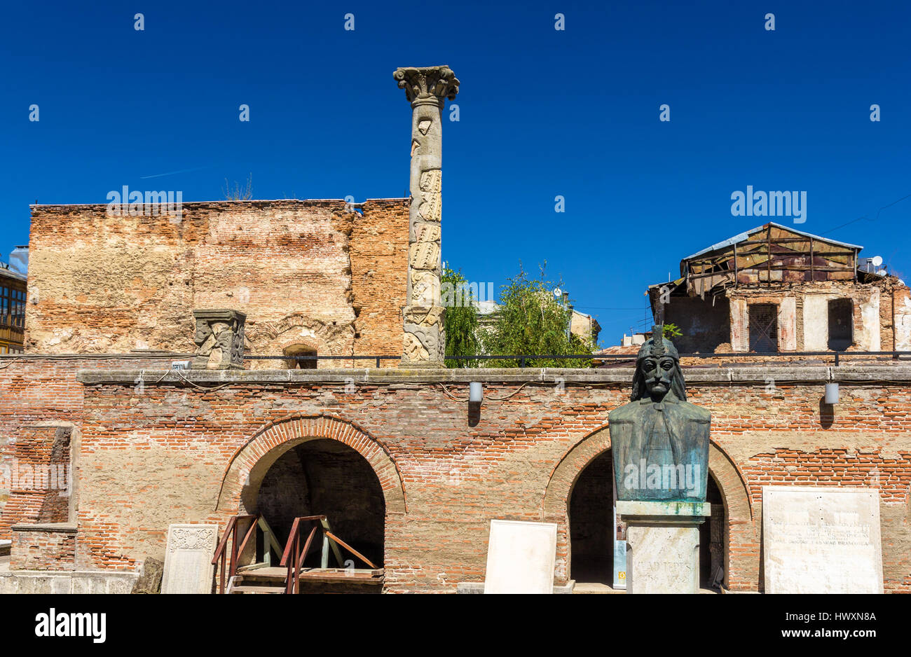 Curtea Veche (the Old Princely Court) in Bucharest, Romania Stock Photo