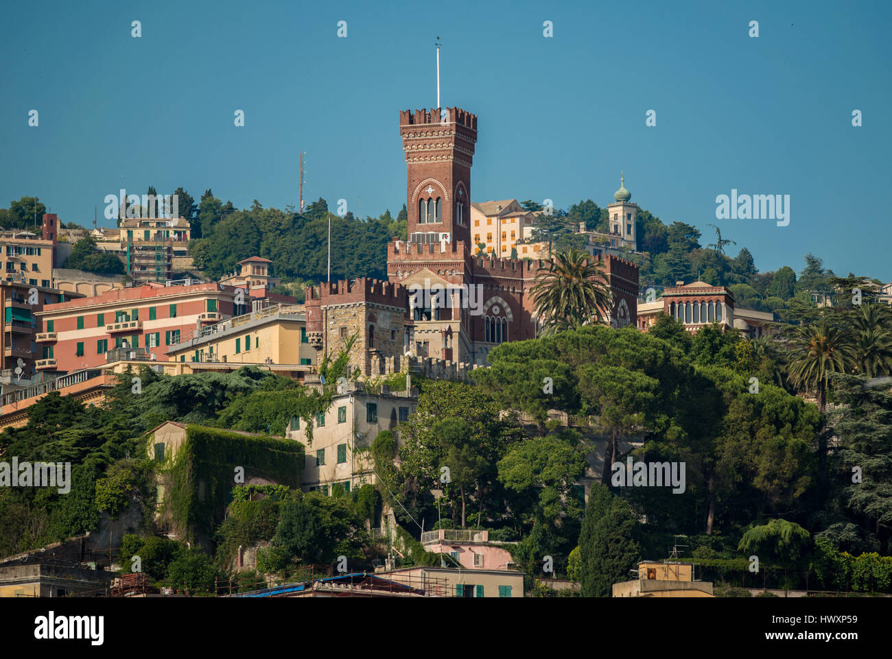 Genoa Castle D'albertis castle hi-res stock photography and images - Alamy