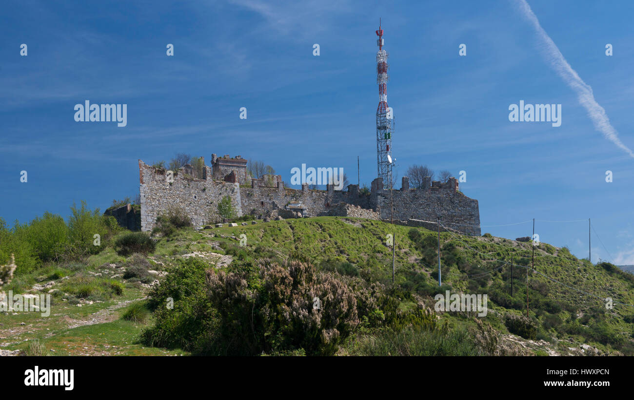 Forte Richelieu, ancient fortification on the hills of Genoa, built in ...
