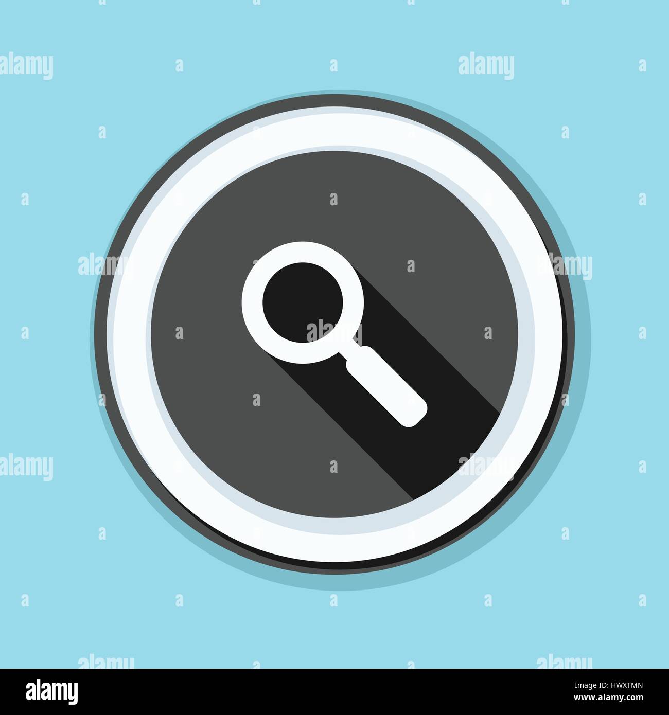 Search magnify glass button illustration Stock Vector Image & Art - Alamy