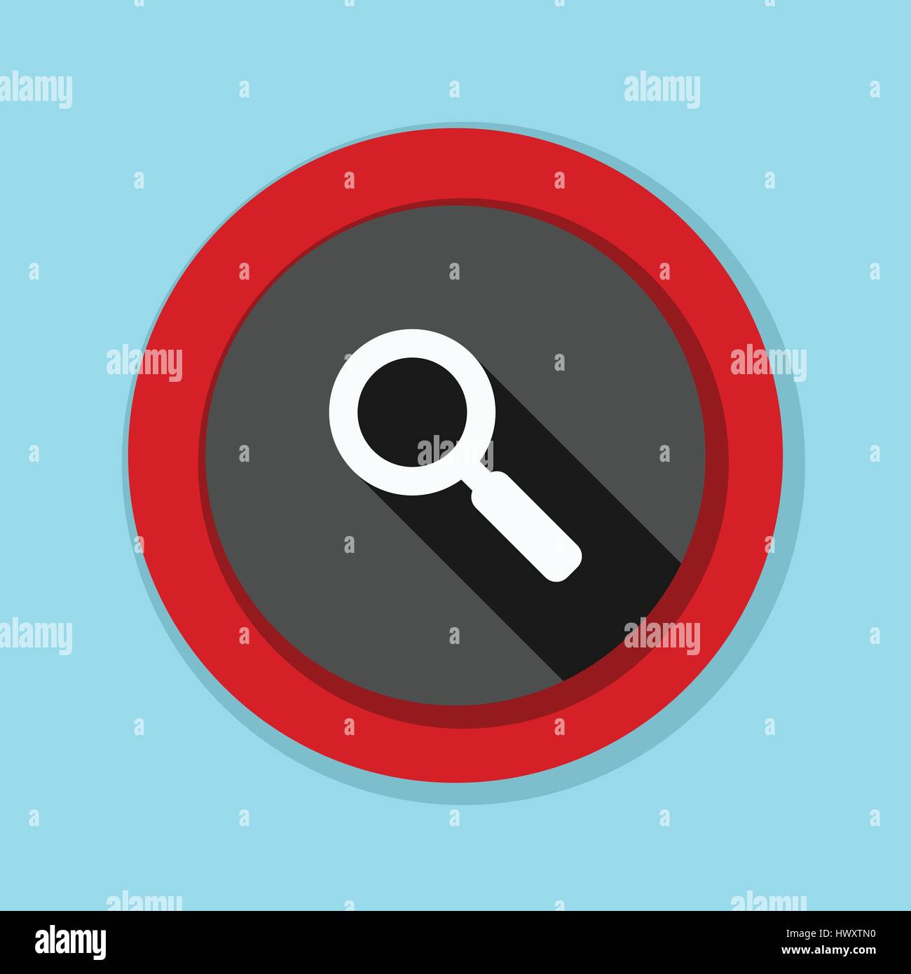 Search magnify glass button illustration Stock Vector Image & Art - Alamy