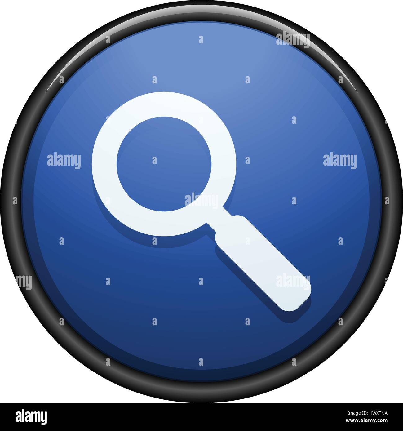 Search magnify glass button illustration Stock Vector Image & Art - Alamy