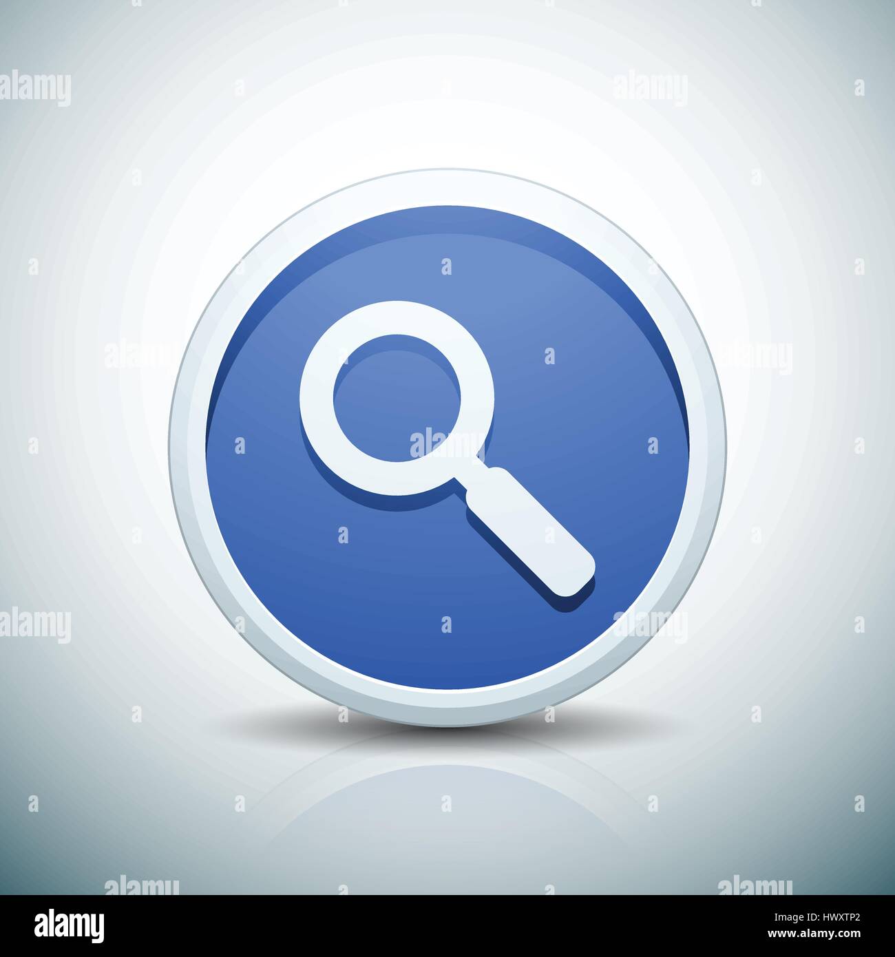 Search magnify glass button illustration Stock Vector Image & Art - Alamy