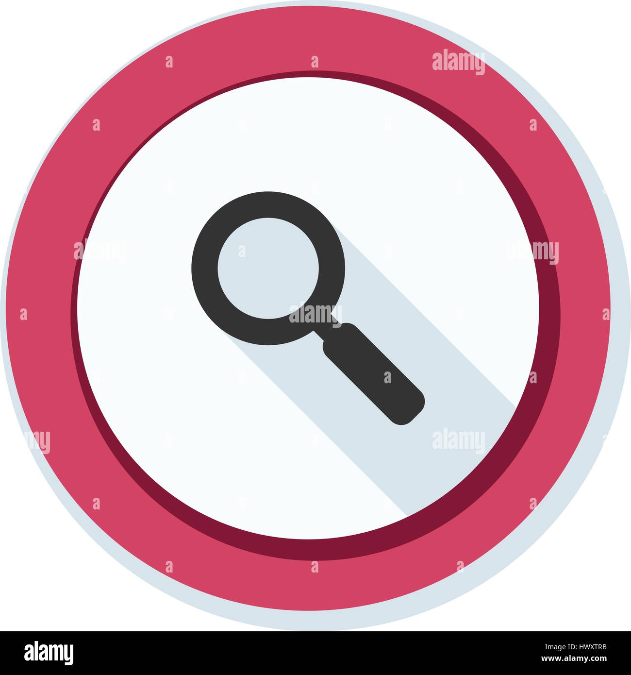 Search magnify glass button illustration Stock Vector Image & Art - Alamy