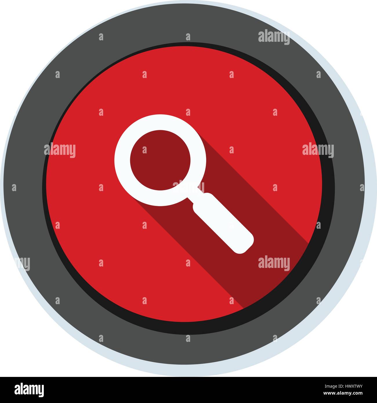 Search magnify glass button illustration Stock Vector Image & Art - Alamy