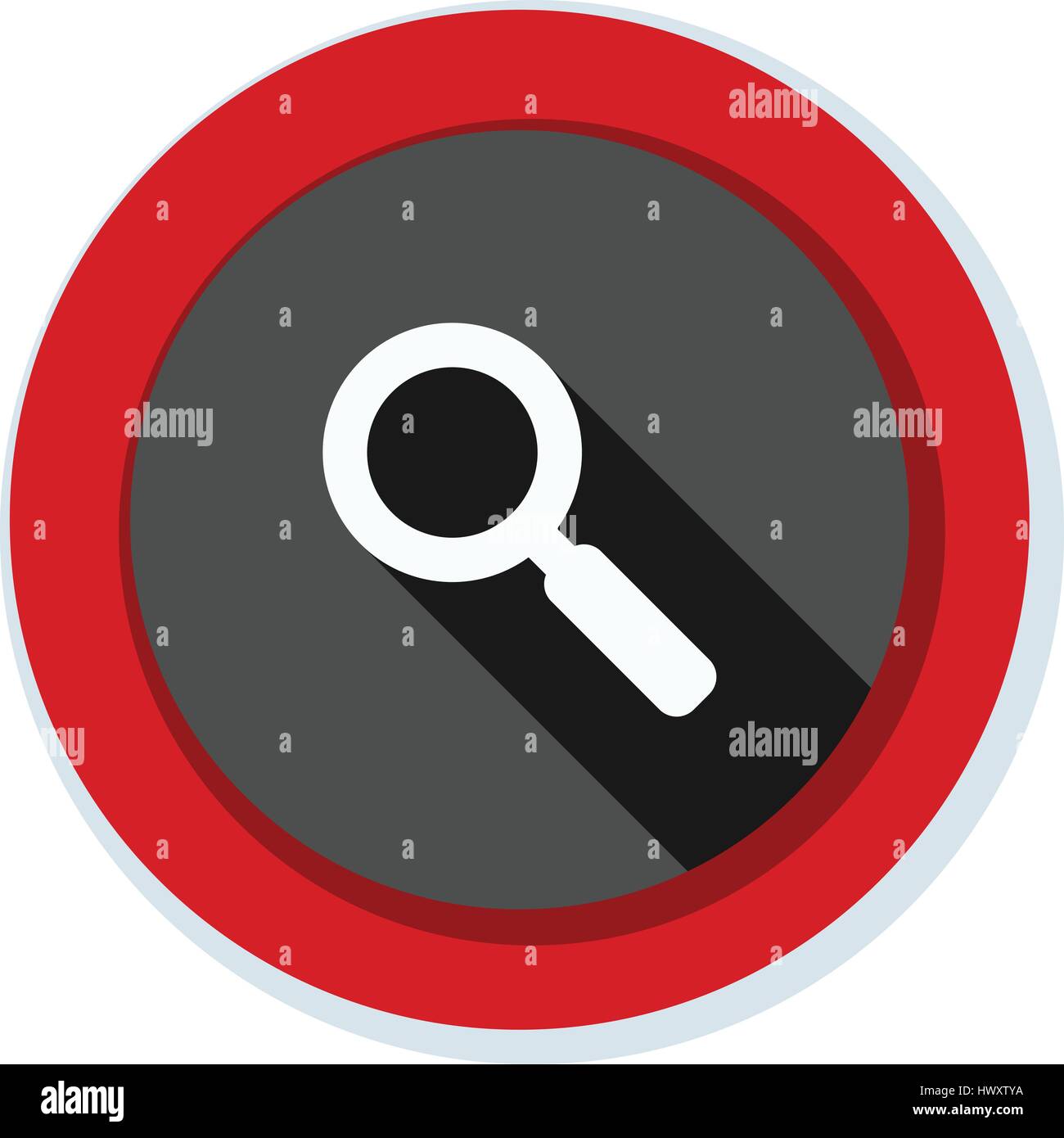 Search magnify glass button illustration Stock Vector Image & Art - Alamy