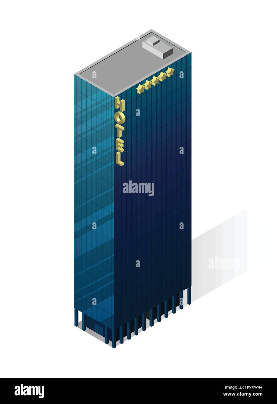 Vector isometric skyscraper icon Stock Vector Image & Art - Alamy