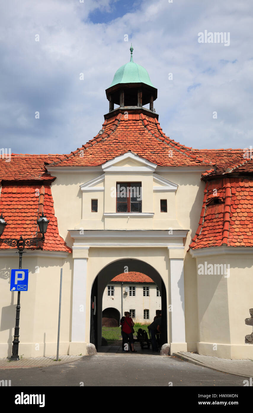 Castle gate, Niemodlin (Falkenberg), Silesia, Poland, Europe Stock Photo