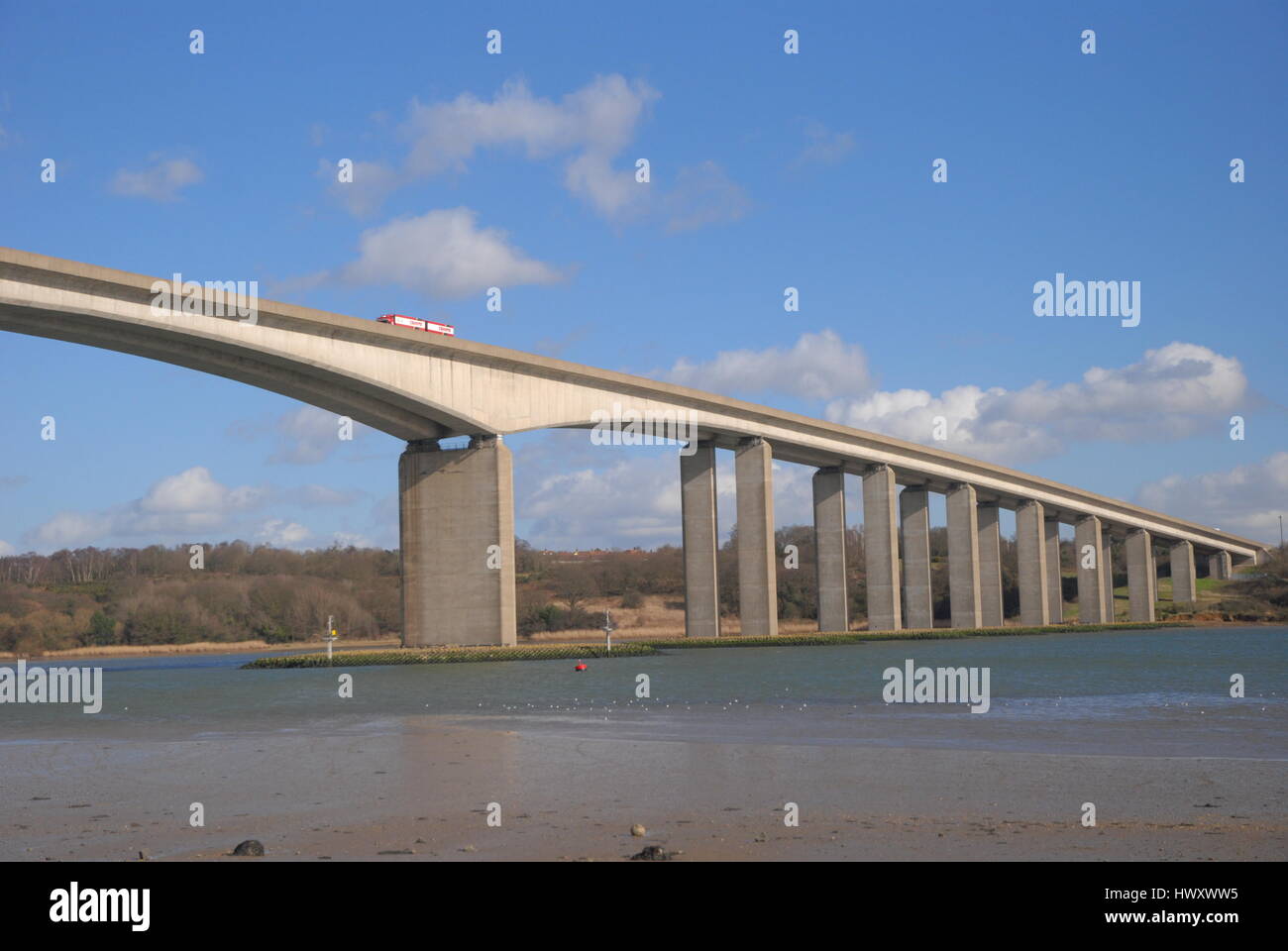 orwell bridge A14 ipswich Stock Photo - Alamy