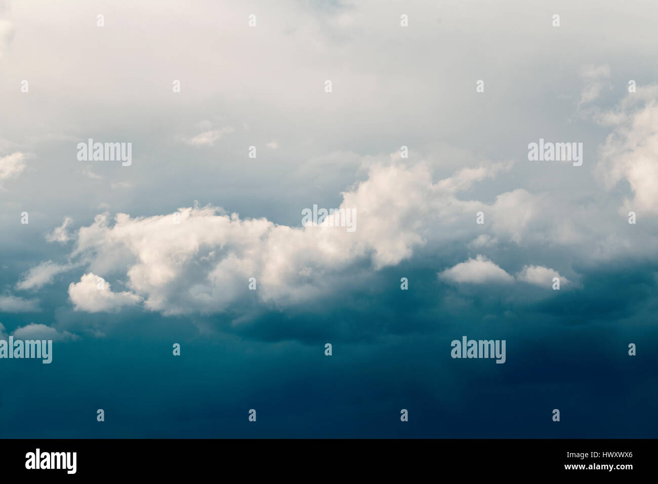 blue cloud with rain, abstract background Stock Photo