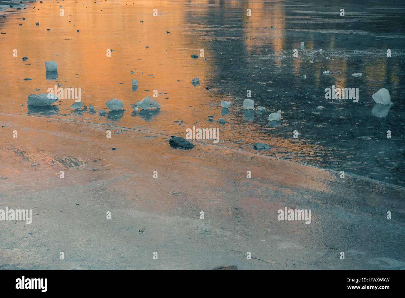 Iced Reflection Picturesque iced hi-res stock photography and images - Alamy