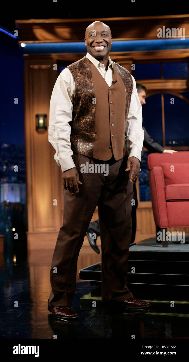 Actor Michael Clarke Duncan During A Segment Of The Late Late Show Stock Photo Alamy