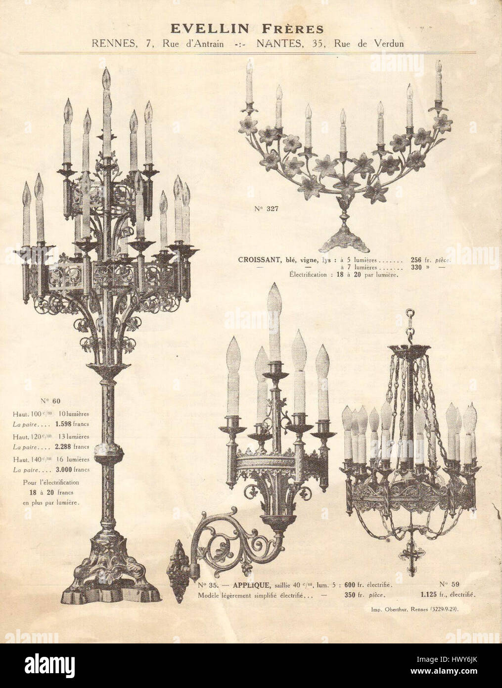Catalogue Evellin page 2 Stock Photo - Alamy