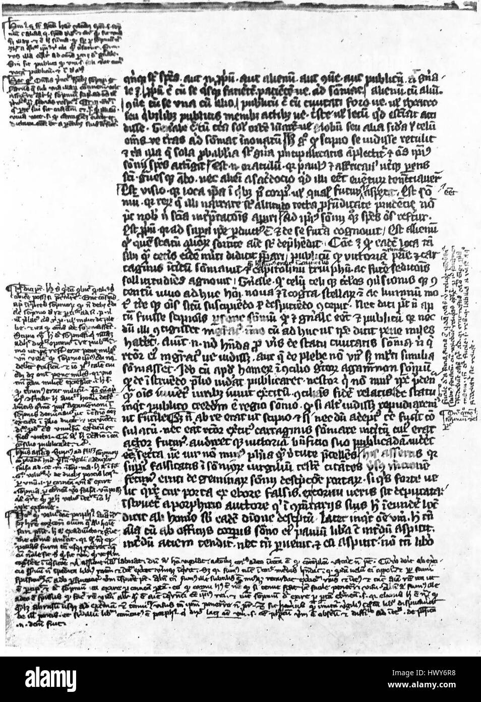 Classical antiquity text documentation Black and White Stock Photos ...