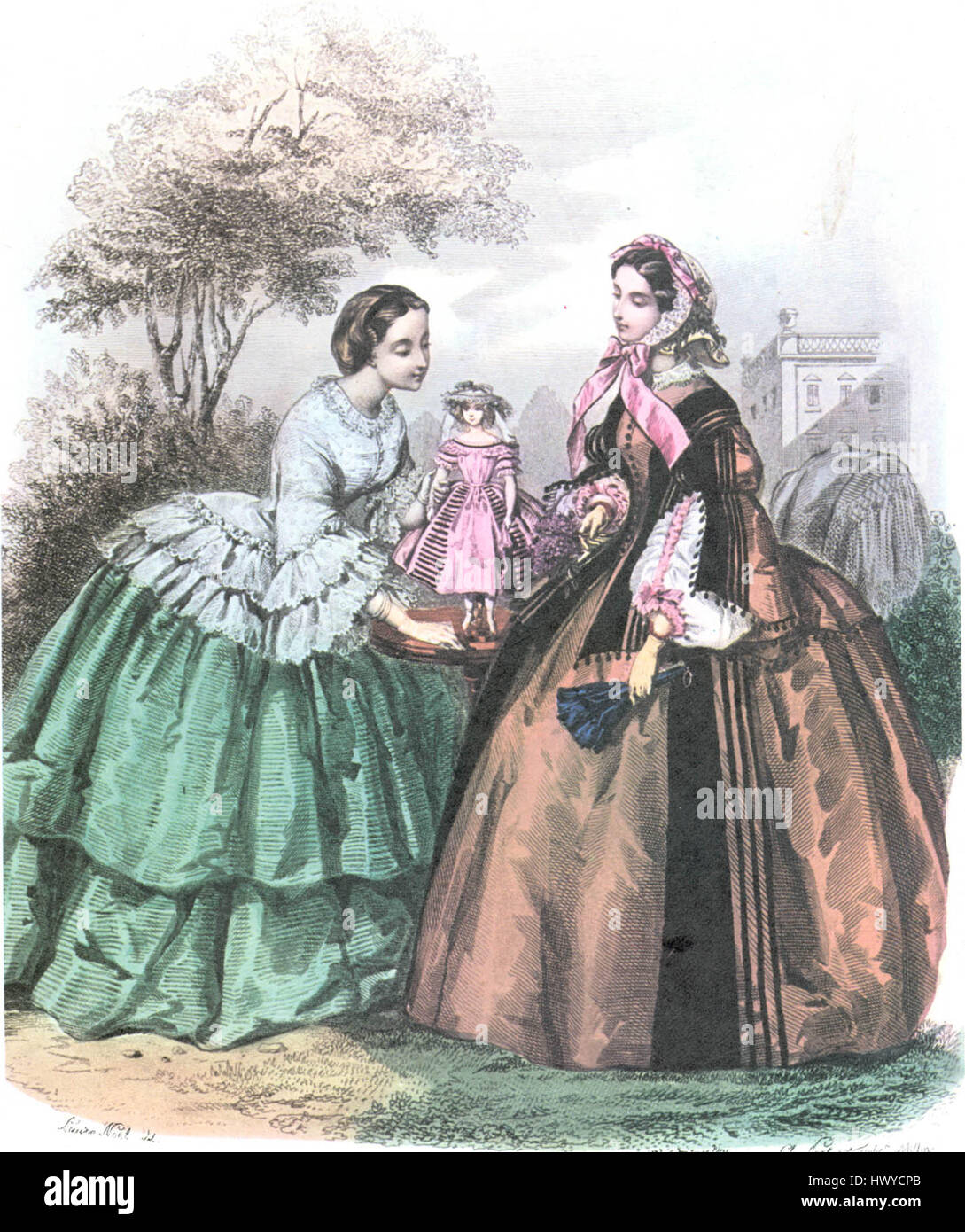 Journal des demoiselles 1857 hi-res stock photography and images