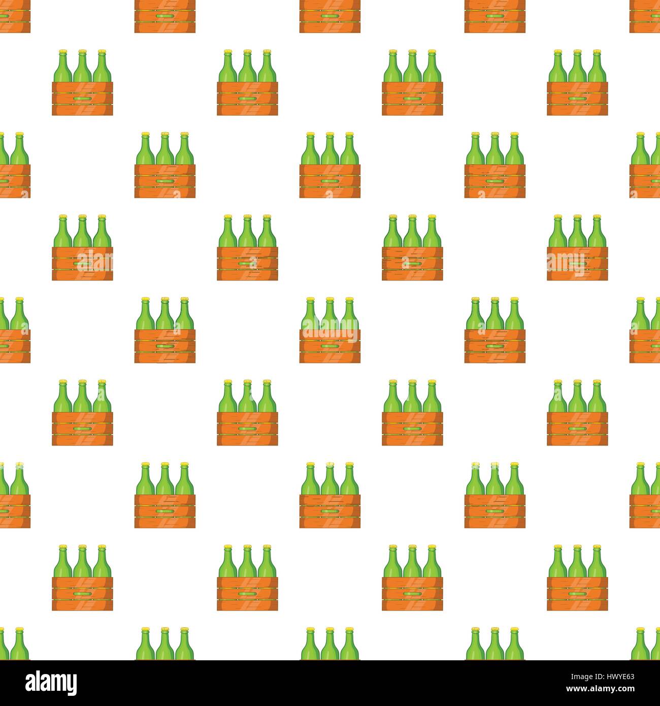Box of beer pattern, cartoon style Stock Vector Image & Art - Alamy