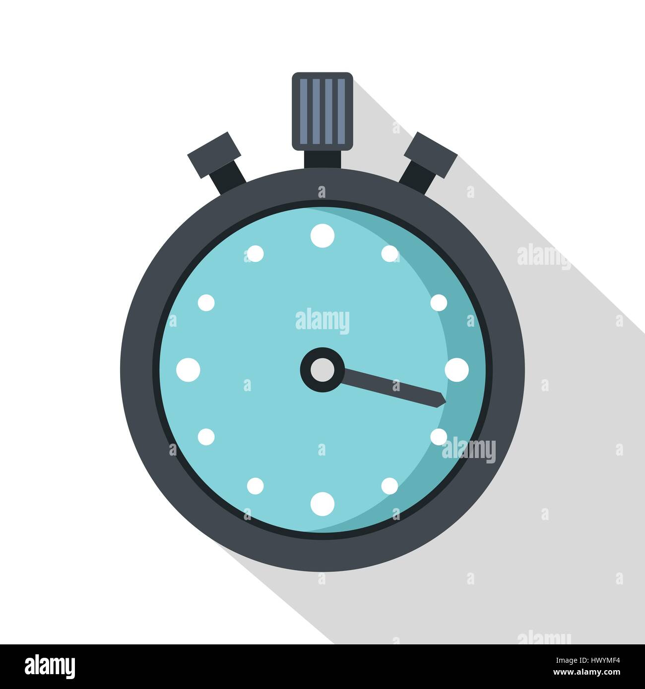 Metallic stopwatch icon, flat style Stock Vector Image & Art - Alamy
