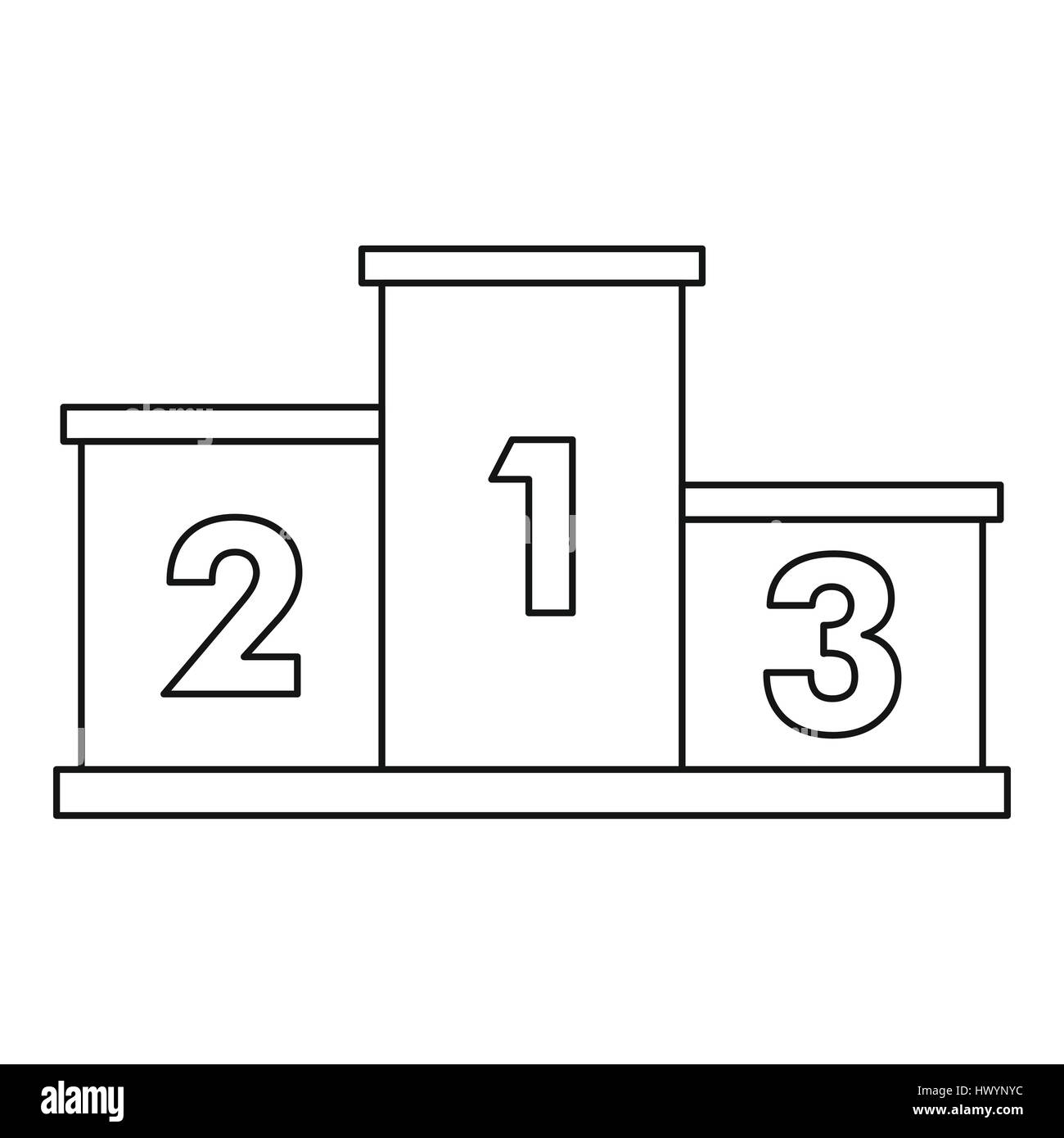 Podium finish competition winners Black and White Stock Photos & Images ...