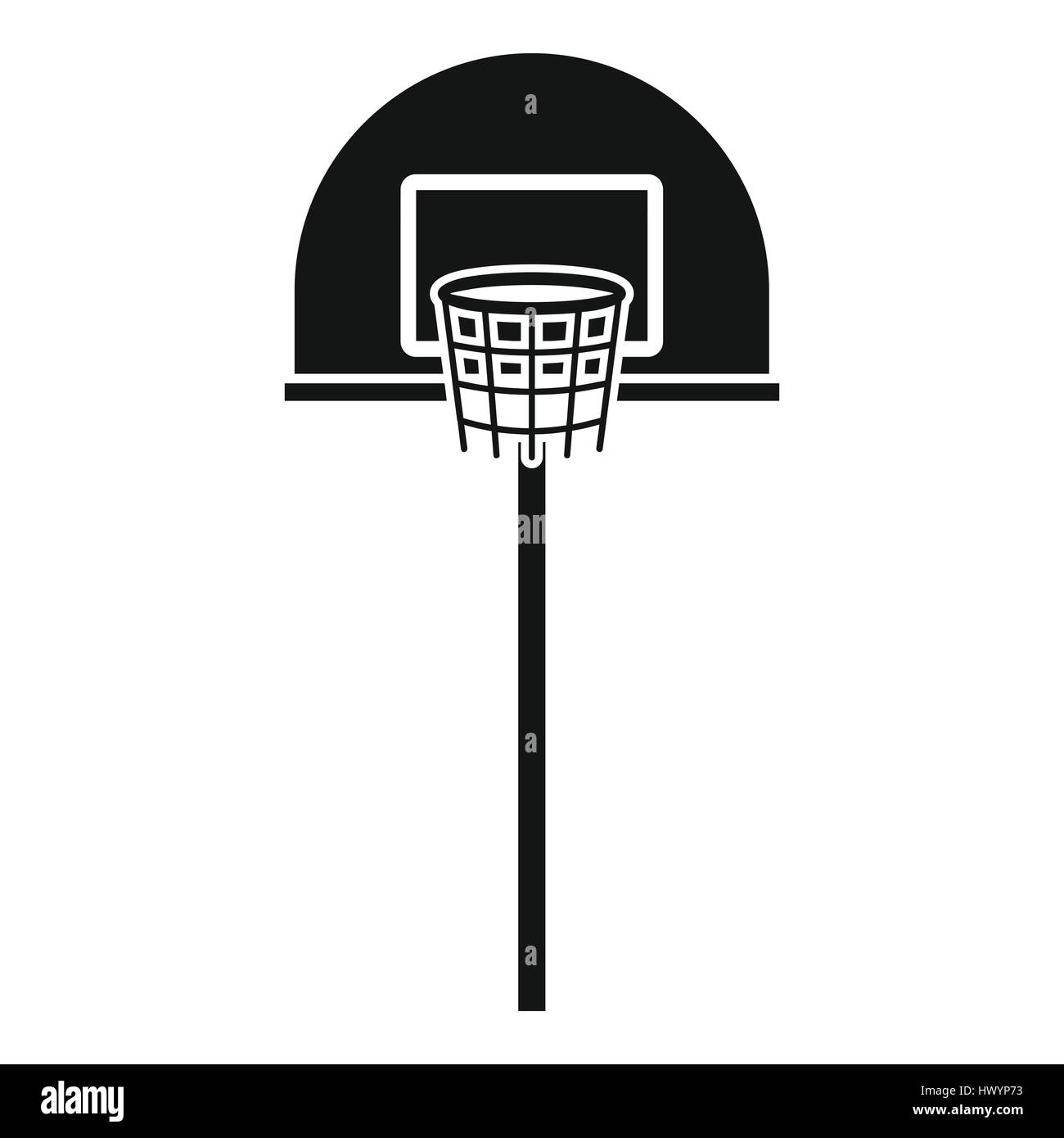 Street basketball hoop icon, simple style Stock Vector Image & Art Alamy