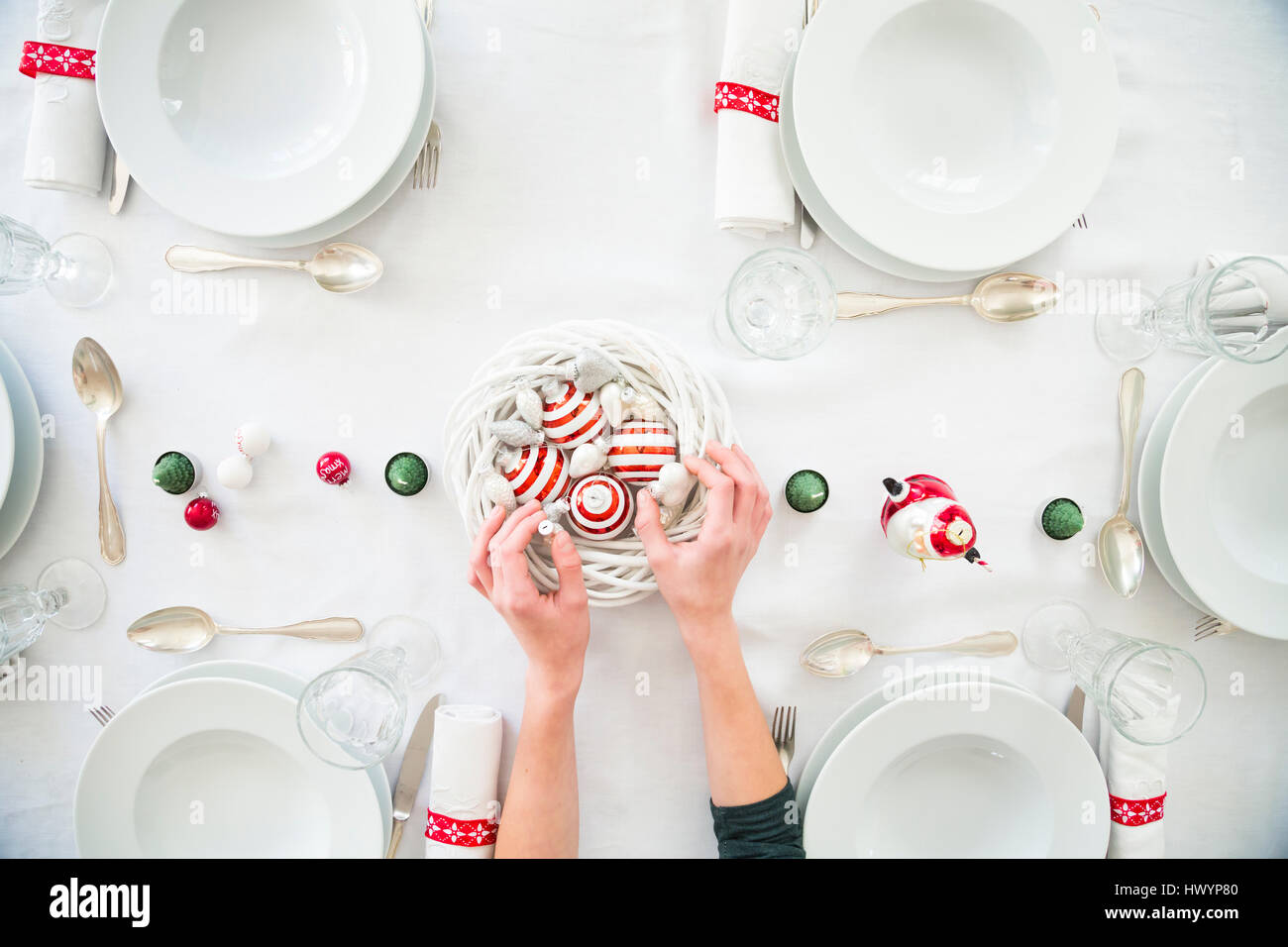 Child Setting Table Cutlery High Resolution Stock Photography and ...