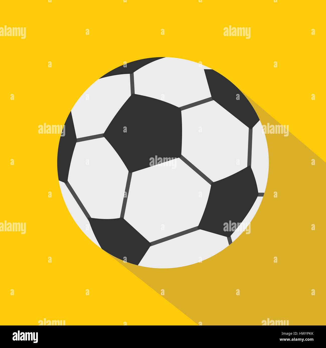 Soccer ball icon, flat style Stock Vector Image & Art - Alamy