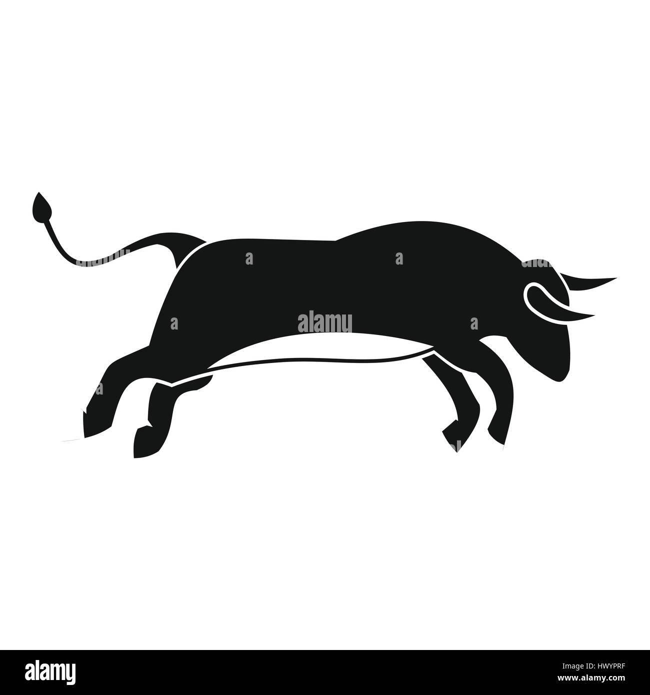 Bull icon, simple style Stock Vector Image & Art Alamy