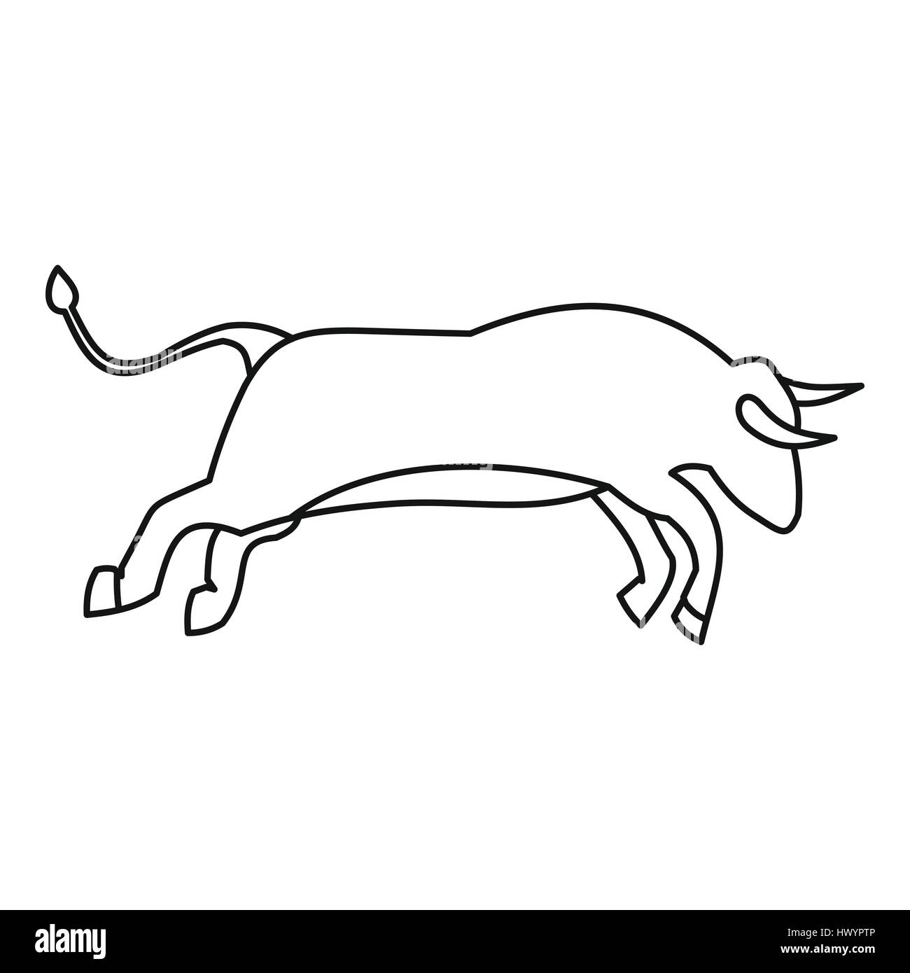 Chief white bull Stock Vector Images - Alamy