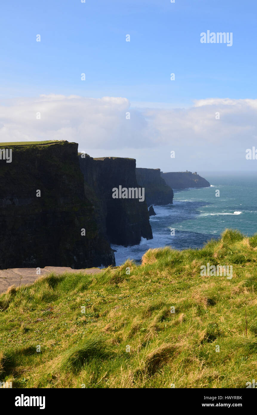 rambling hills and seacliffs in Ireland Stock Photo Alamy