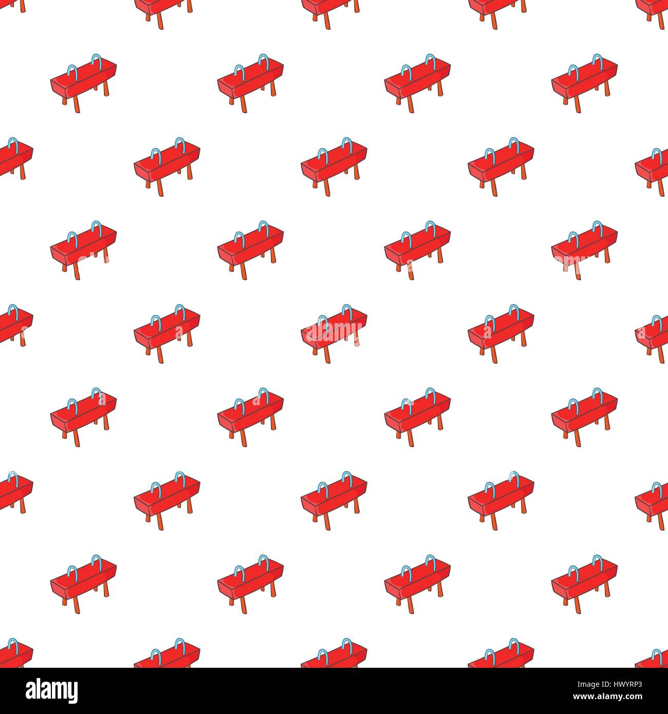 Pommel horse pattern, cartoon style Stock Vector Image & Art - Alamy