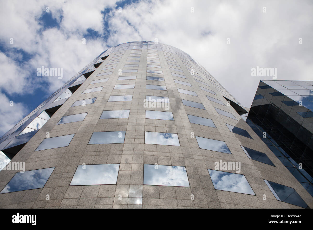 Skycraper architectural glass building Stock Photo