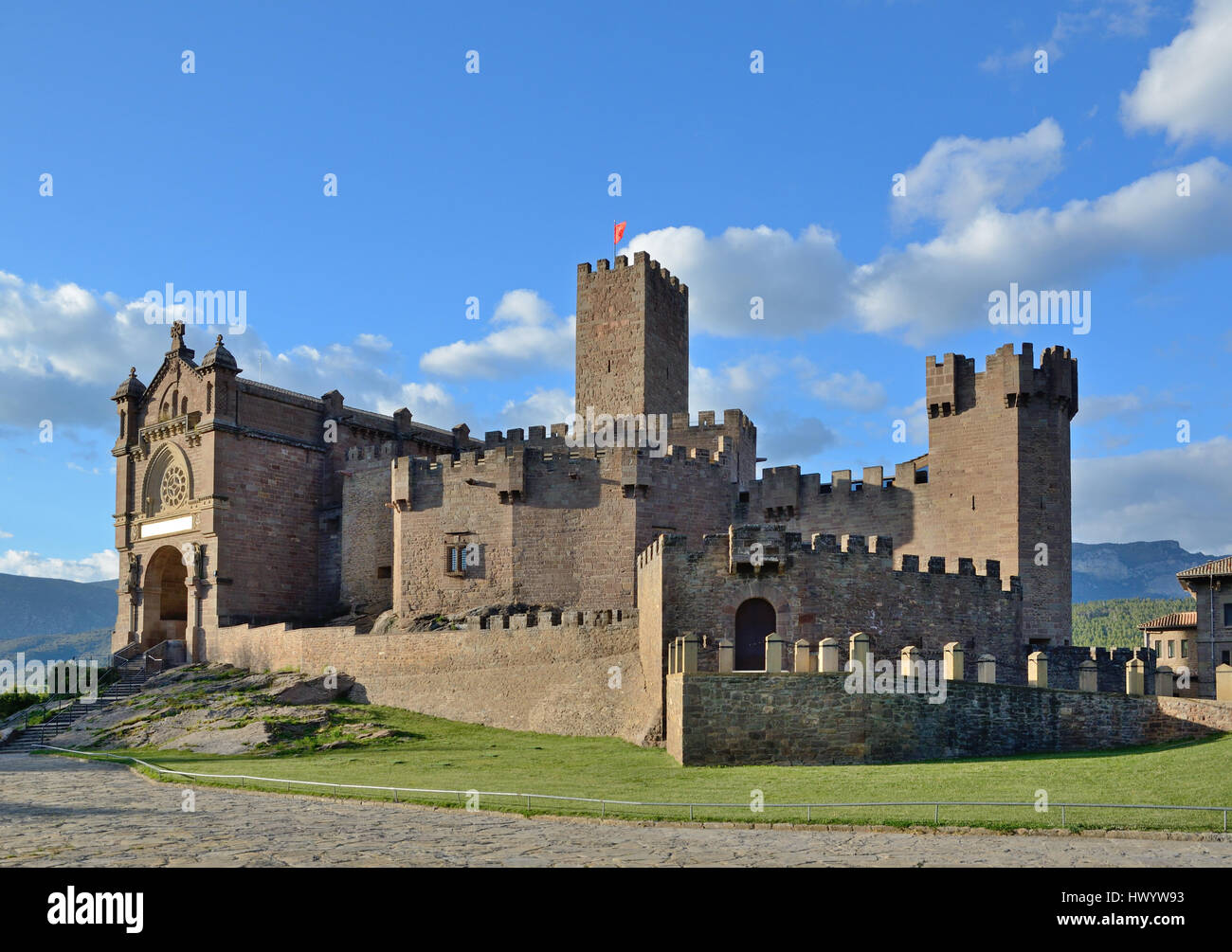 Castle of Xavier (Castillo de Javier) Stock Photo