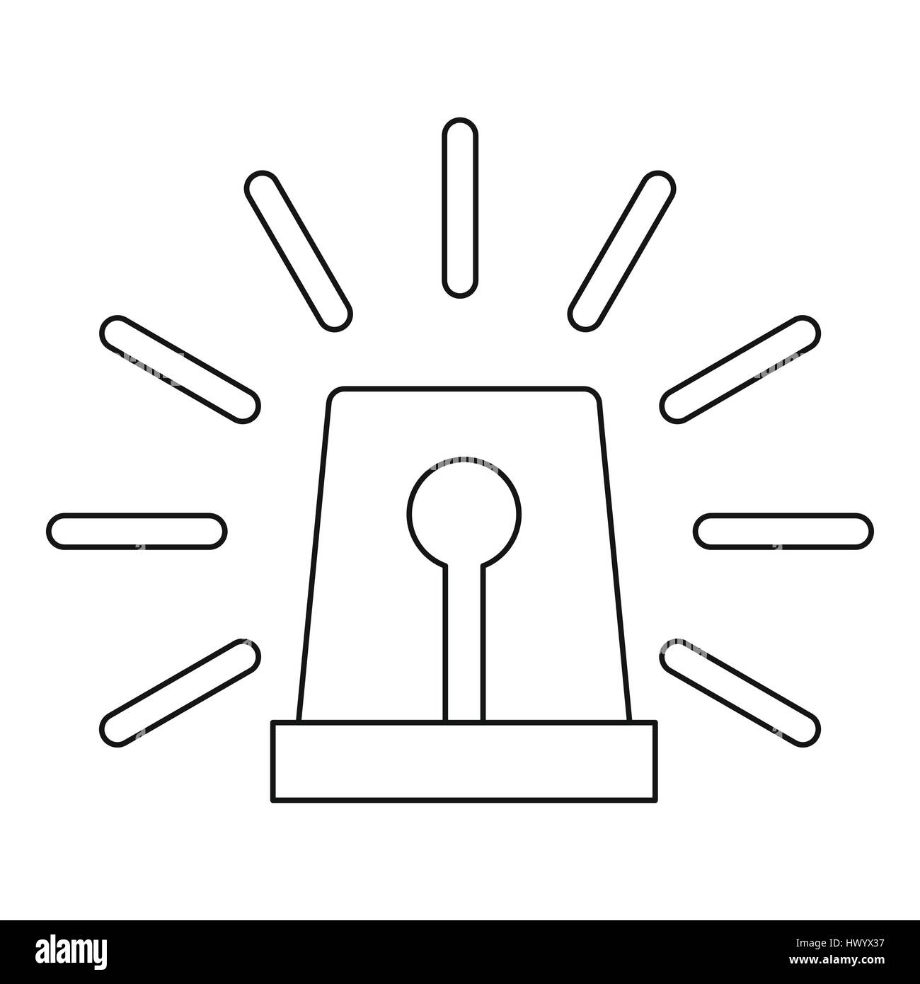 Special flasher icon, outline style Stock Vector Image & Art - Alamy