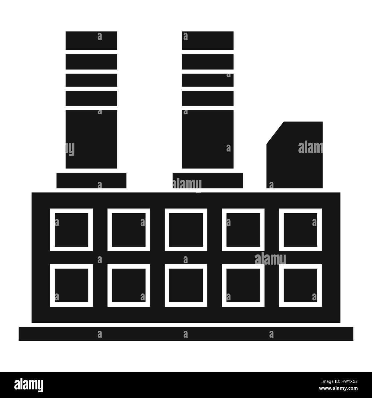 Factory building icon, simple style Stock Vector Image & Art - Alamy