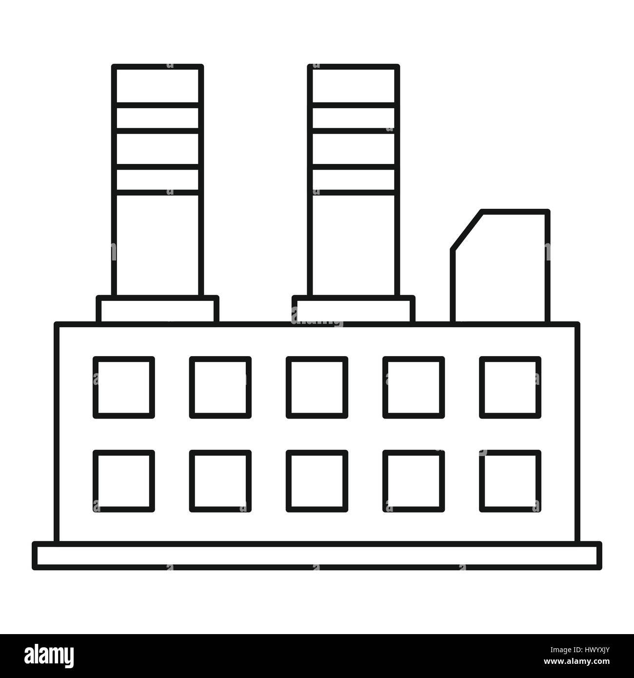 Power plant icon, outline style Stock Vector Image &amp; Art - Alamy