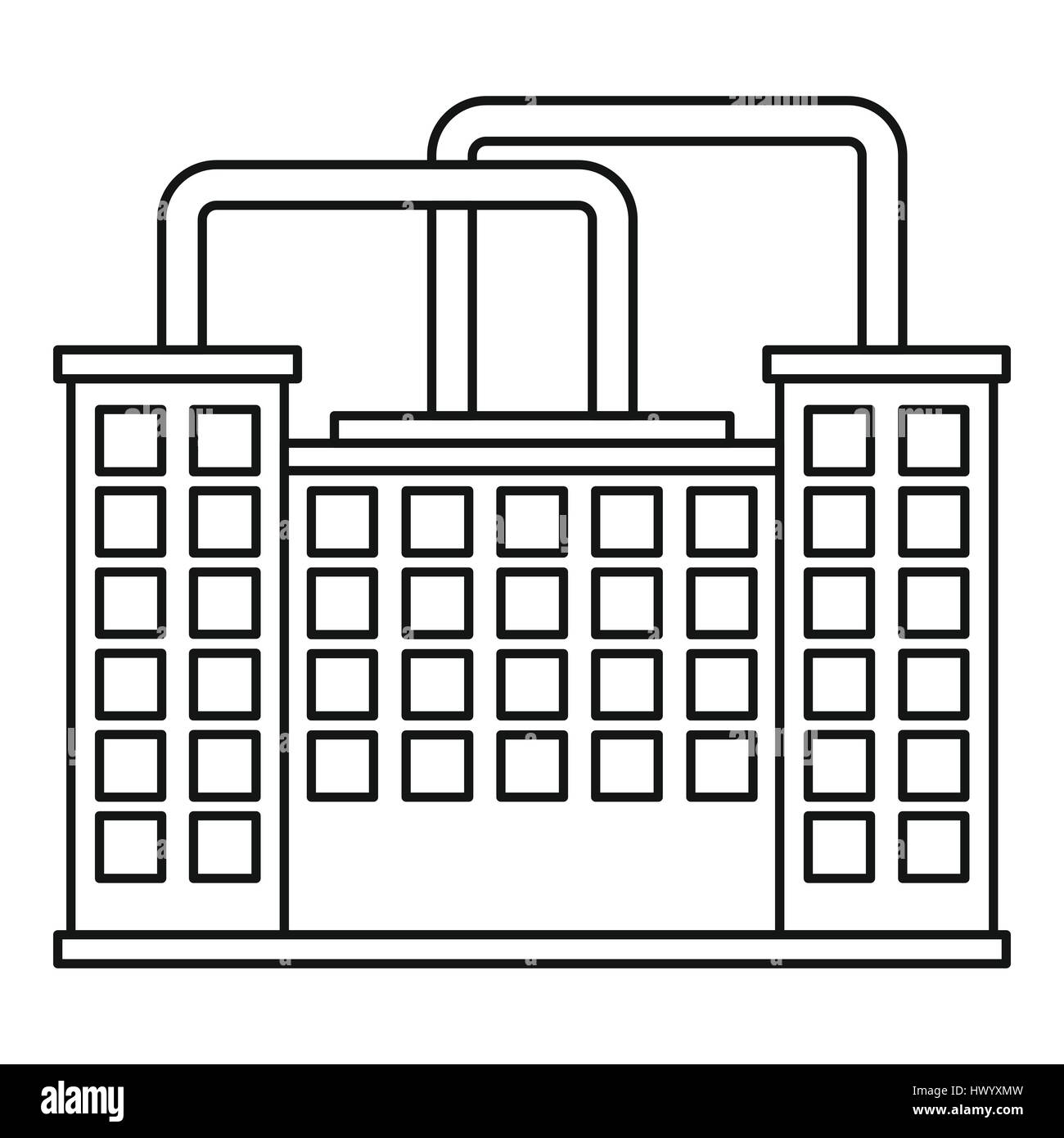 Factory building icon, outline style Stock Vector Image & Art - Alamy