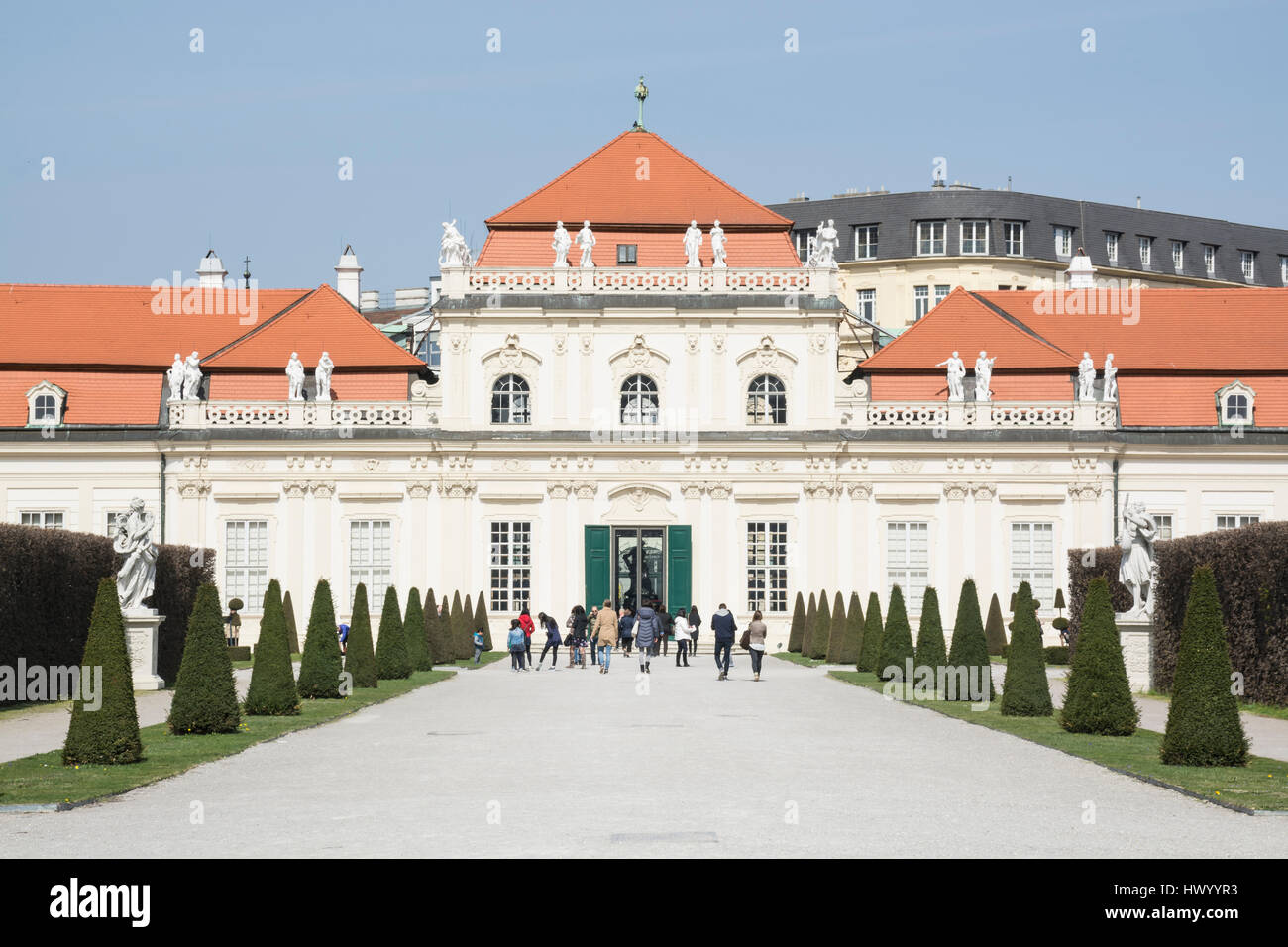 Lower Belvedere Palace (Unteres Belvedere), Vienna, Austria, Europe Stock Photo