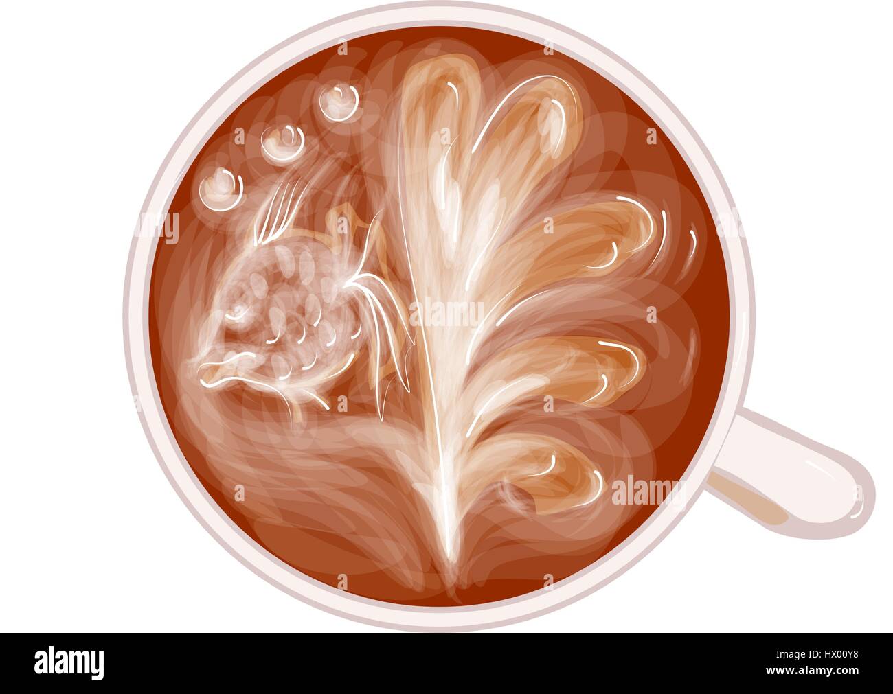 coffee art. vector illustration of coffee design Stock Vector Image ...