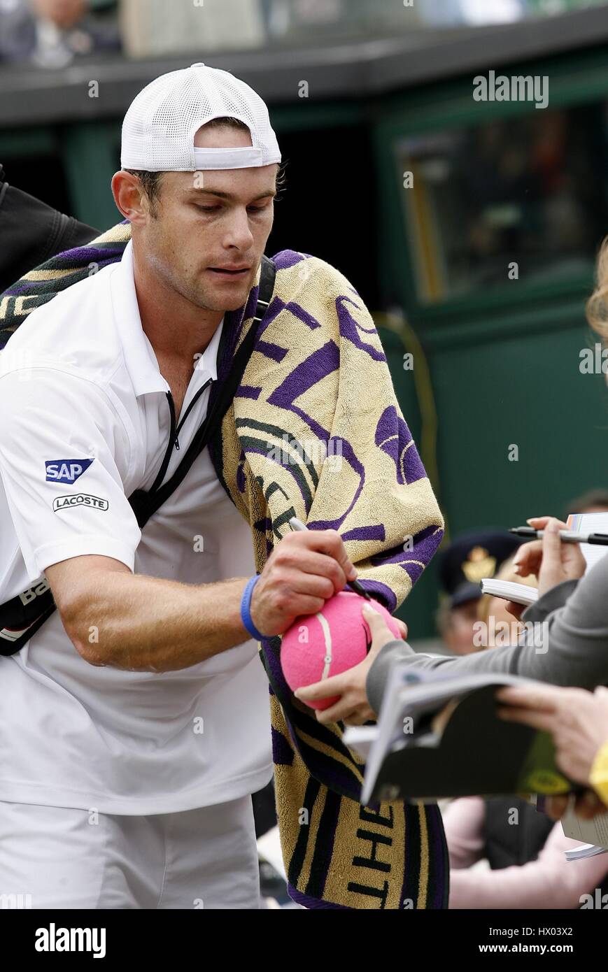 ANDY RODDICK USA WIMBLEDON LAWN TENNIS CLUB LONDON ENGLAND 27 June 2007 ...