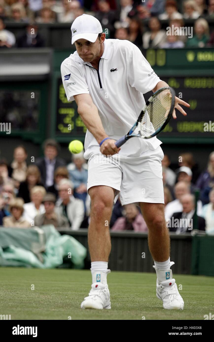 ANDY RODDICK USA WIMBLEDON LAWN TENNIS CLUB LONDON ENGLAND 27 June 2007 ...
