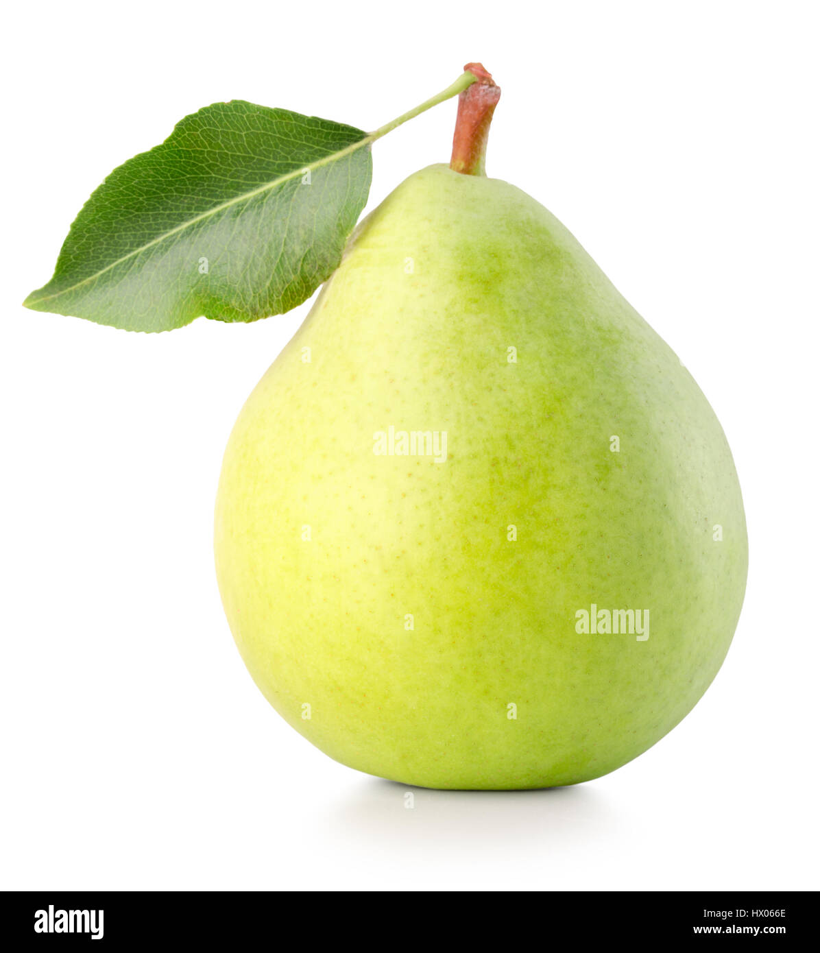 green pear isolated on the white background Stock Photo - Alamy