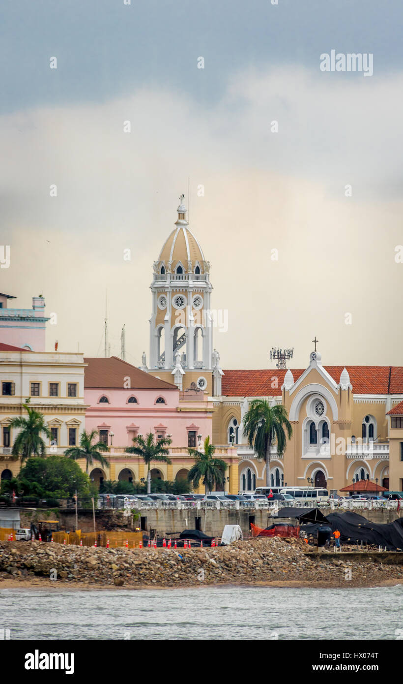 San Francisco de Asis Church in Casco Viejo - Panama City, Panama Stock Photo