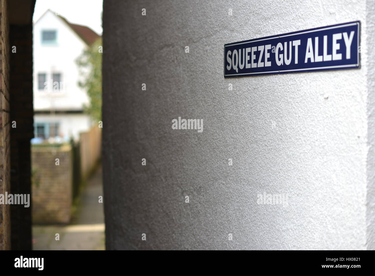 Squeeze Gut Alley, Whitstable, Kent Stock Photo