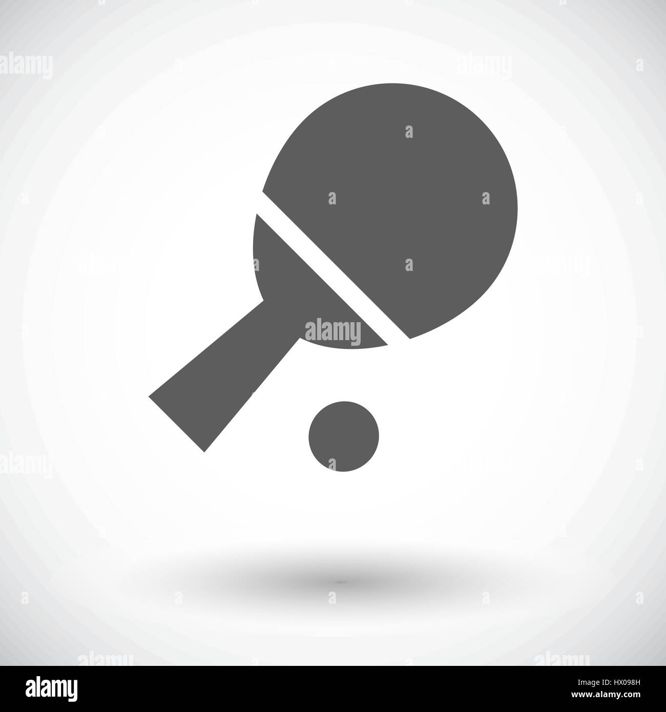 Table tennis. Single flat icon on white background. Vector illustration ...