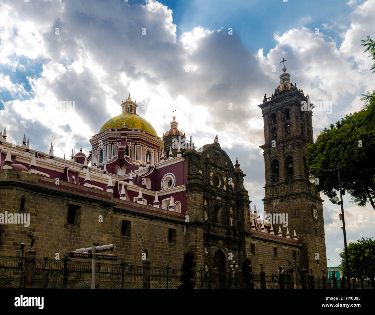 Puebla Cathedral Puebla, Mexico Stock Photo Alamy