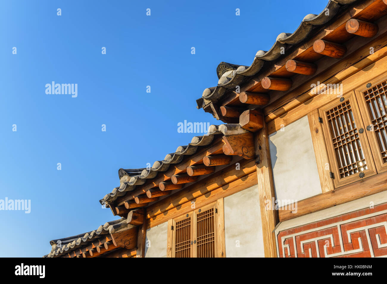 Traditional house at Bukchon Hanok Village, Seoul, South Korea Stock ...
