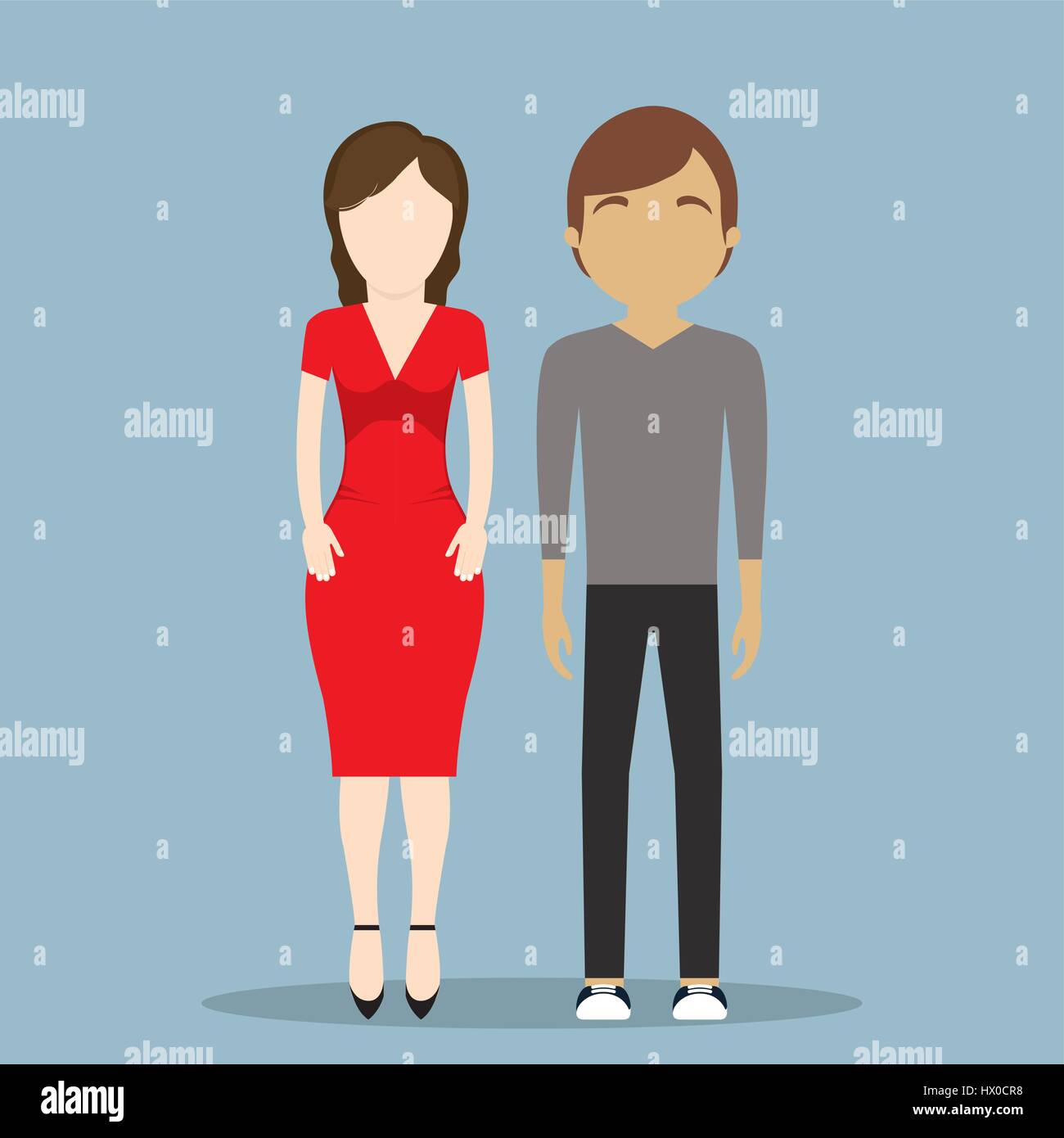 young couple icon Stock Vector Image & Art - Alamy